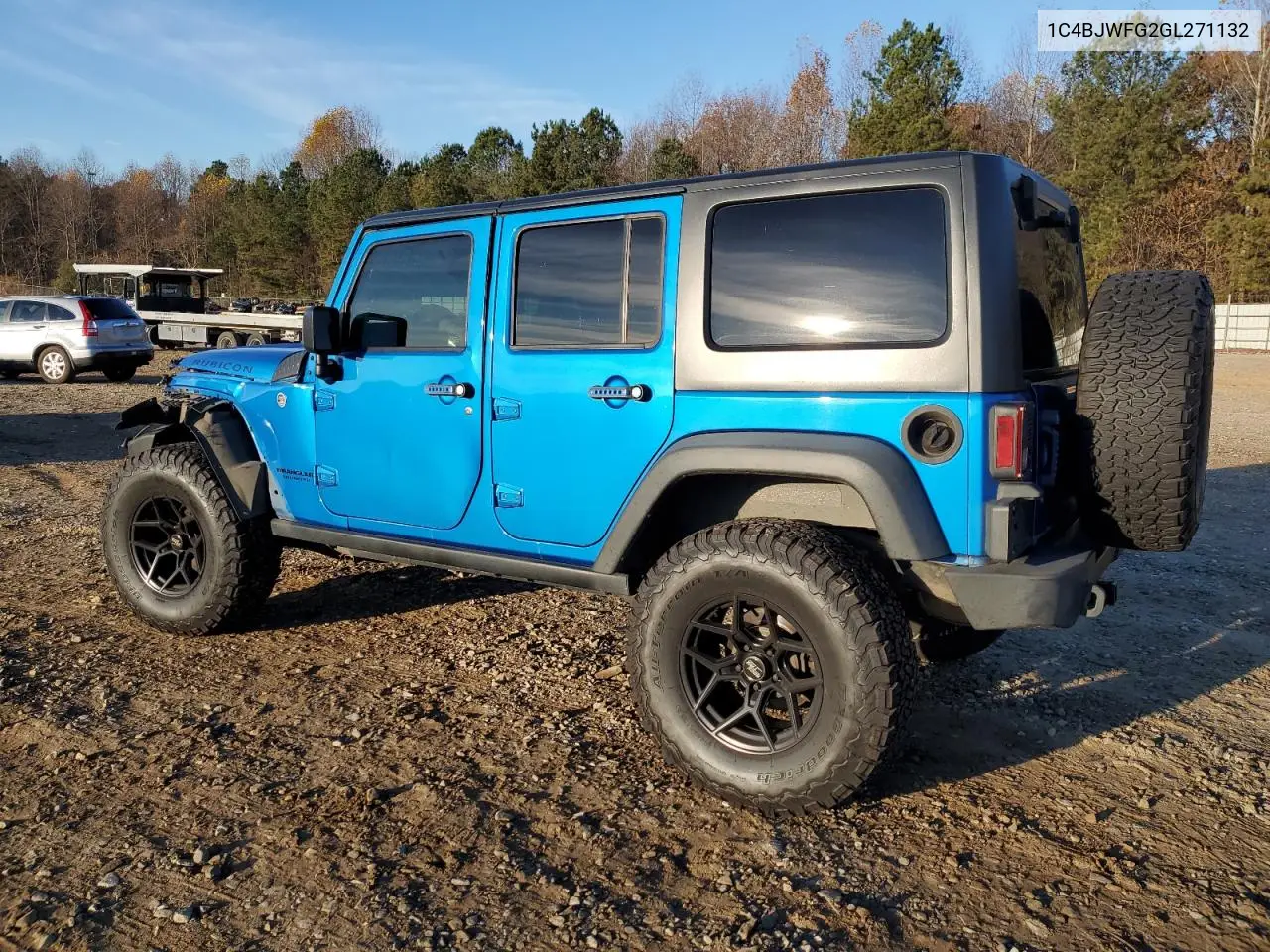 2016 Jeep Wrangler Unlimited Rubicon VIN: 1C4BJWFG2GL271132 Lot: 44472544