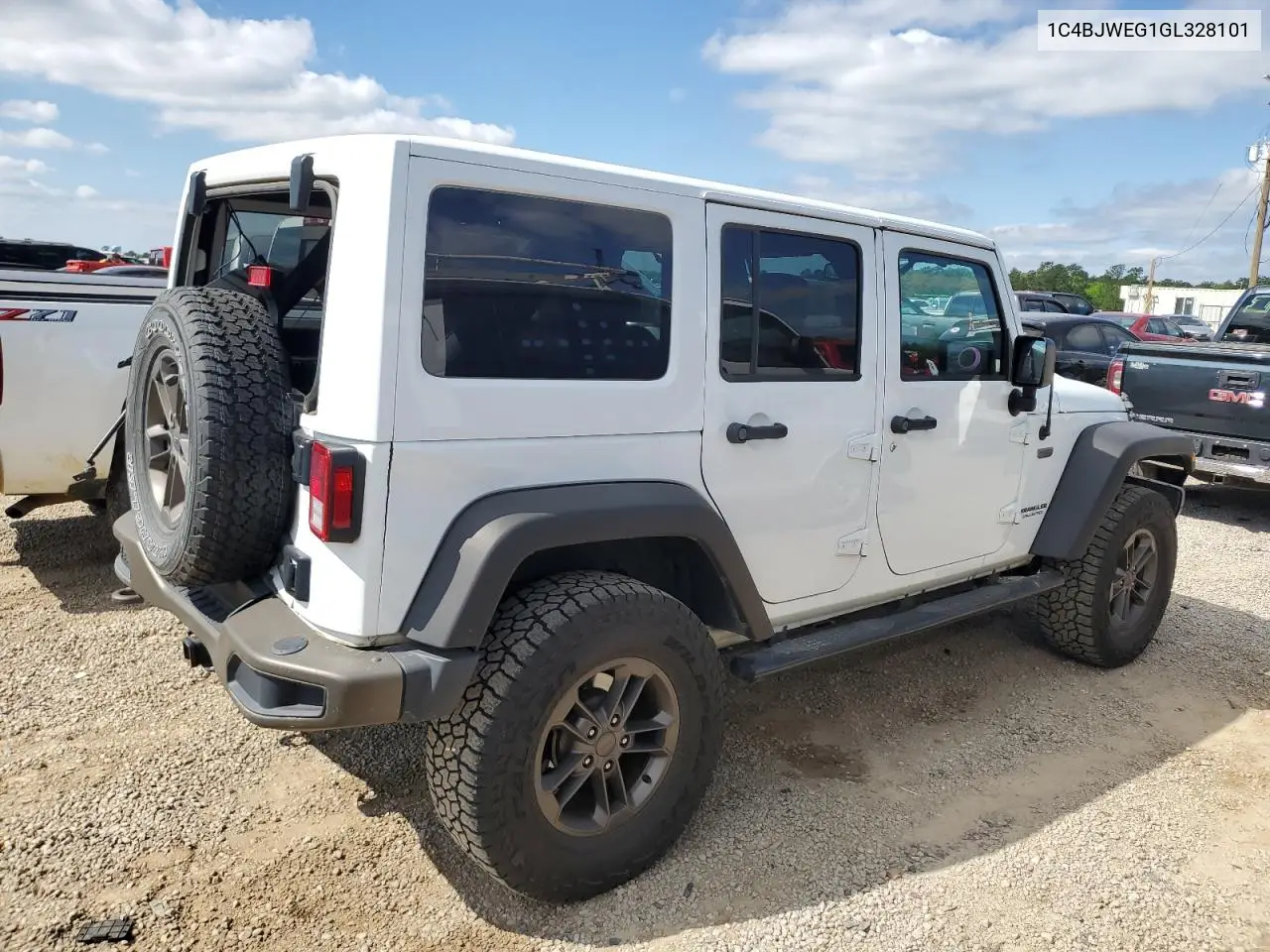 2016 Jeep Wrangler Unlimited Sahara VIN: 1C4BJWEG1GL328101 Lot: 52754865