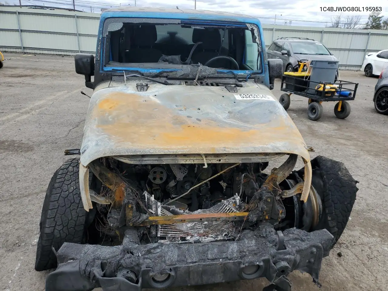 2016 Jeep Wrangler Unlimited Sport VIN: 1C4BJWDG8GL195953 Lot: 53253345