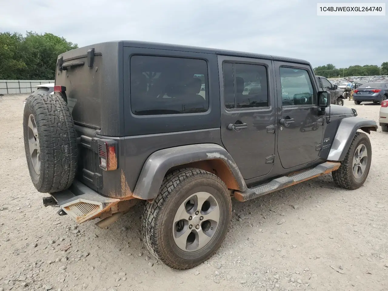 2016 Jeep Wrangler Unlimited Sahara VIN: 1C4BJWEGXGL264740 Lot: 57225115