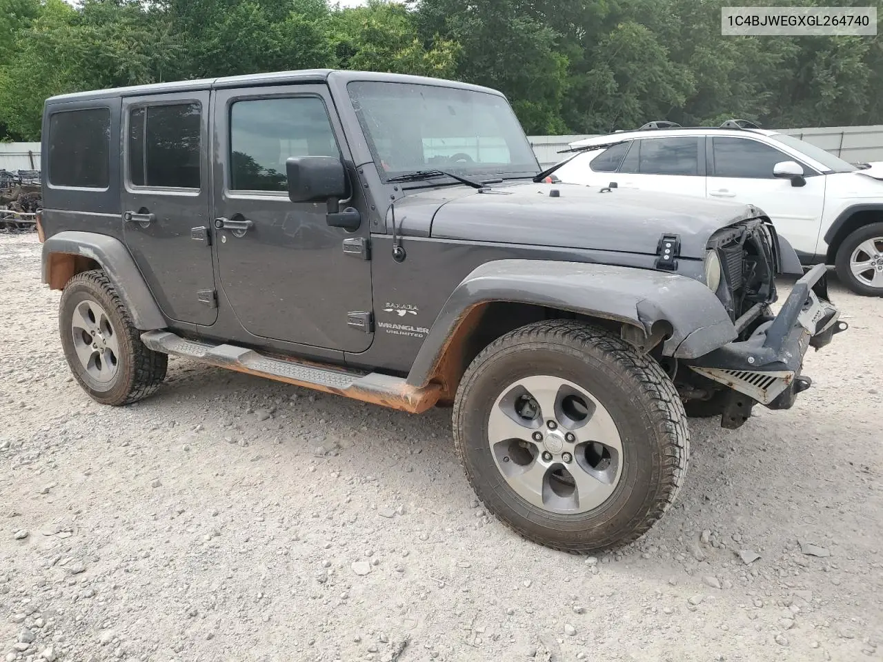 2016 Jeep Wrangler Unlimited Sahara VIN: 1C4BJWEGXGL264740 Lot: 57225115
