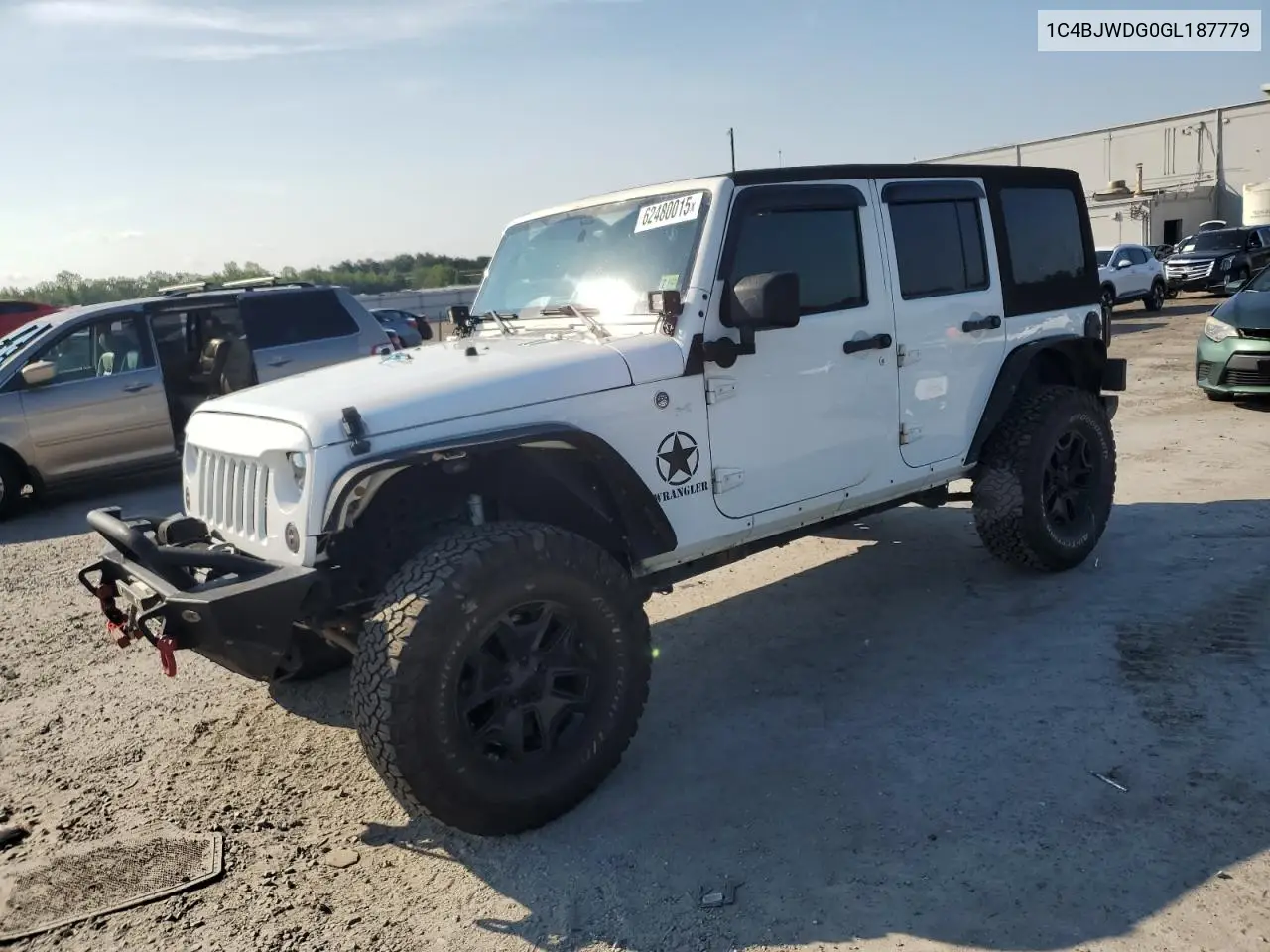 2016 Jeep Wrangler Unlimited Sport VIN: 1C4BJWDG0GL187779 Lot: 62480015
