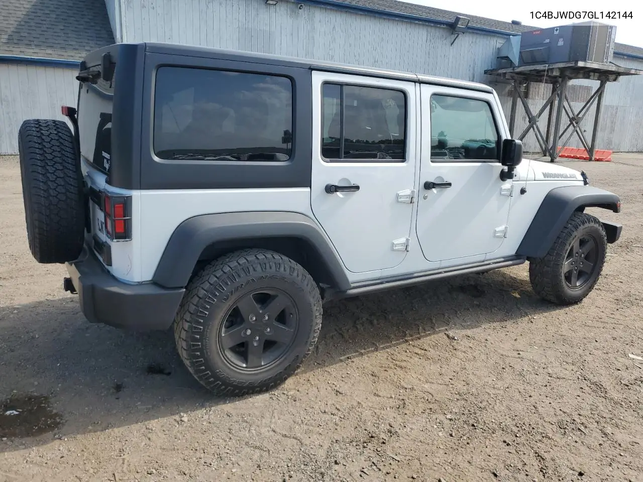 2016 Jeep Wrangler Unlimited Sport VIN: 1C4BJWDG7GL142144 Lot: 62780275