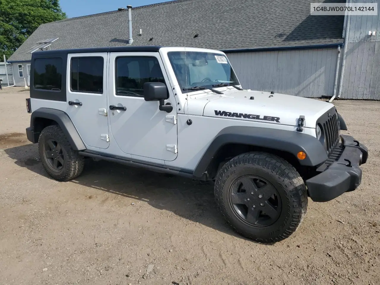 2016 Jeep Wrangler Unlimited Sport VIN: 1C4BJWDG7GL142144 Lot: 62780275
