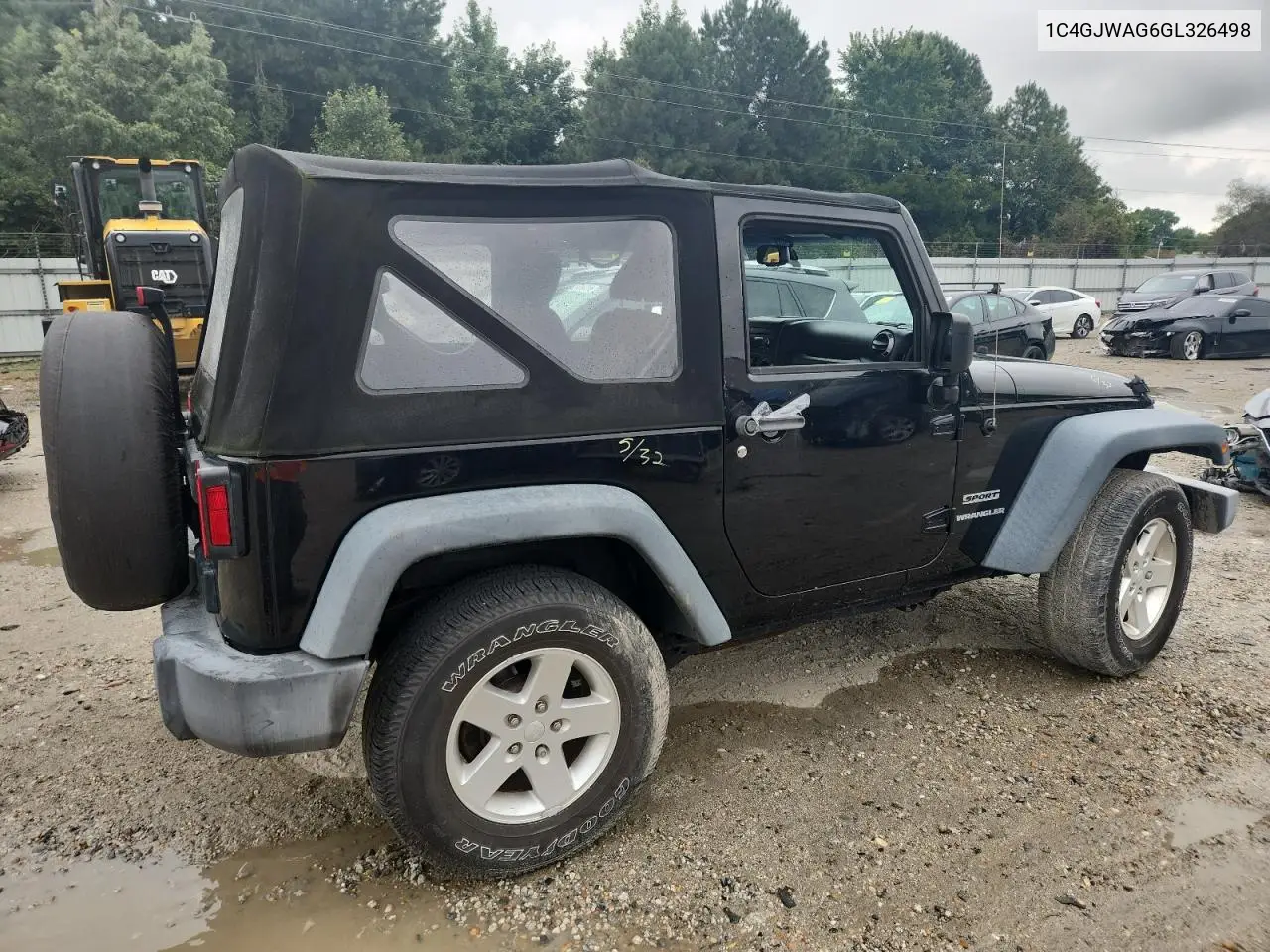 2016 Jeep Wrangler Sport VIN: 1C4GJWAG6GL326498 Lot: 62849715