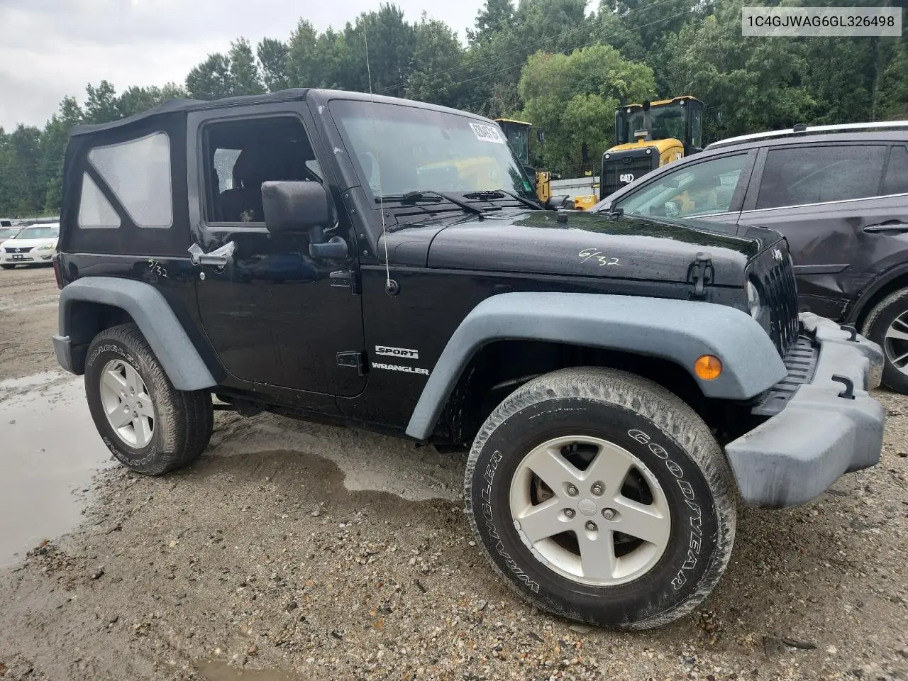 2016 Jeep Wrangler Sport VIN: 1C4GJWAG6GL326498 Lot: 62849715