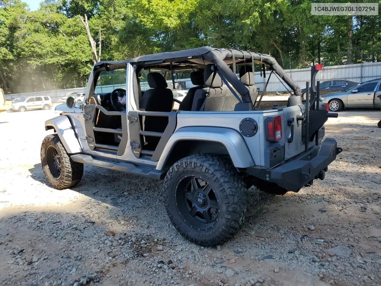 2016 Jeep Wrangler Unlimited Sahara VIN: 1C4BJWEG7GL107294 Lot: 64725865