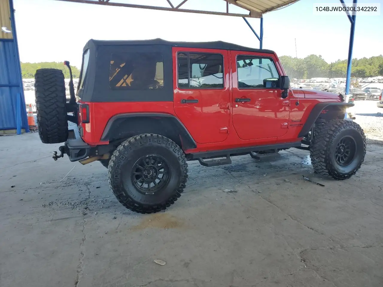 2016 Jeep Wrangler Unlimited Sport VIN: 1C4BJWDG3GL342292 Lot: 64960265