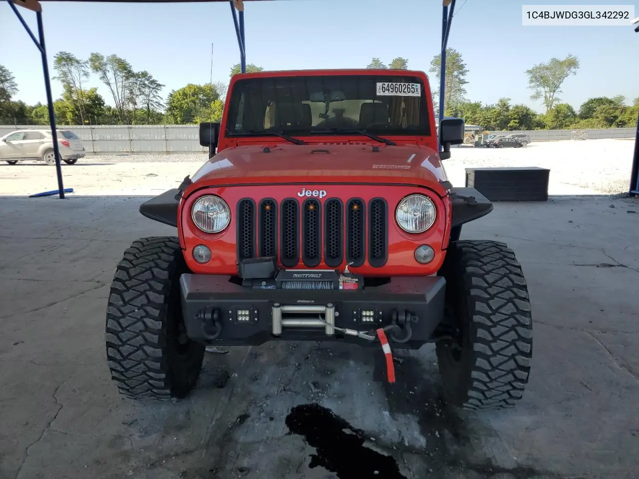 2016 Jeep Wrangler Unlimited Sport VIN: 1C4BJWDG3GL342292 Lot: 64960265