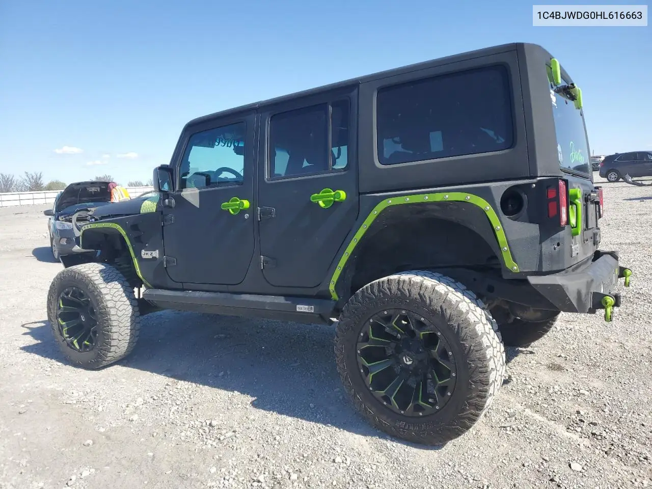 2017 Jeep Wrangler Unlimited Sport VIN: 1C4BJWDG0HL616663 Lot: 53261995