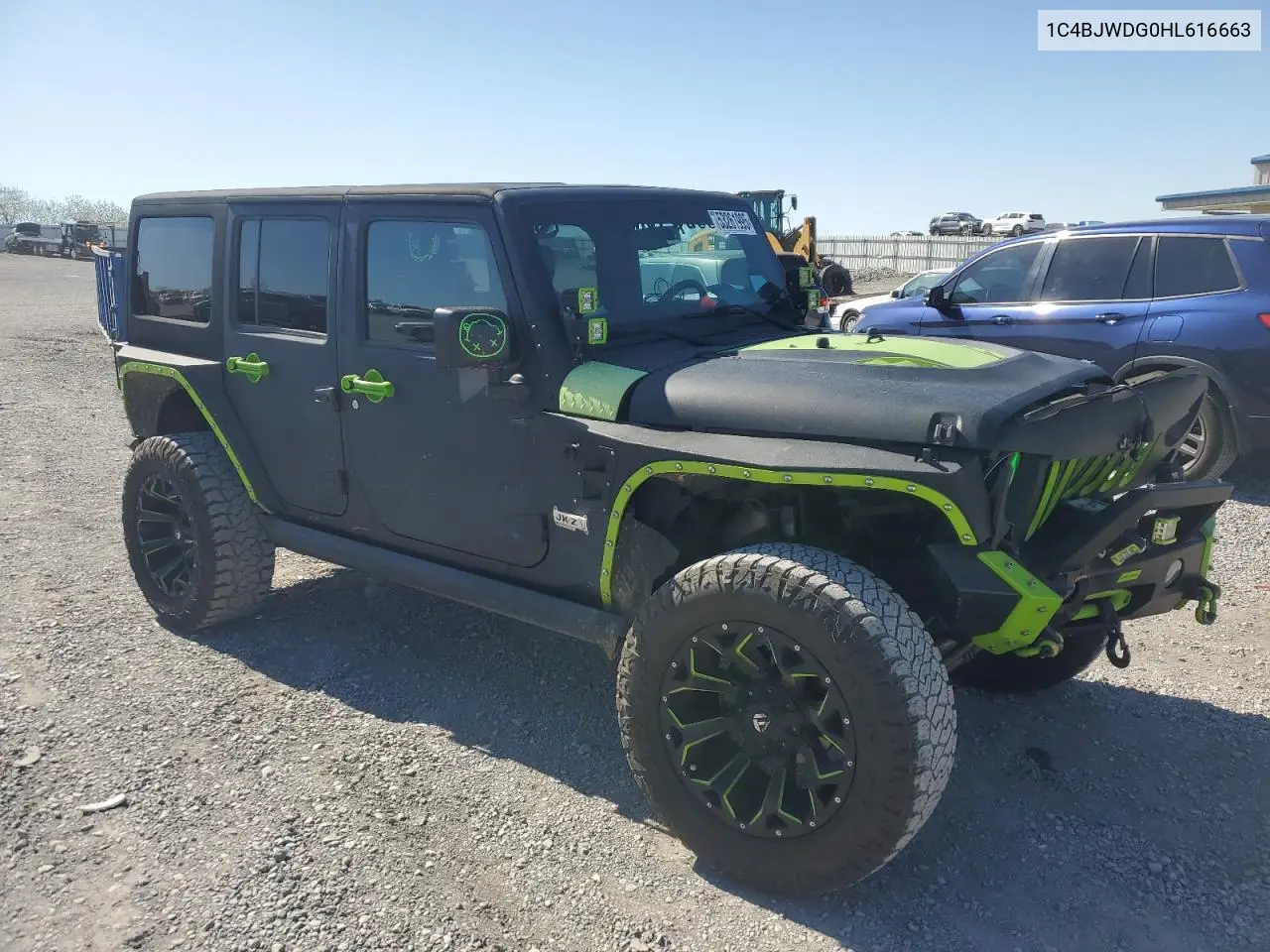 2017 Jeep Wrangler Unlimited Sport VIN: 1C4BJWDG0HL616663 Lot: 53261995