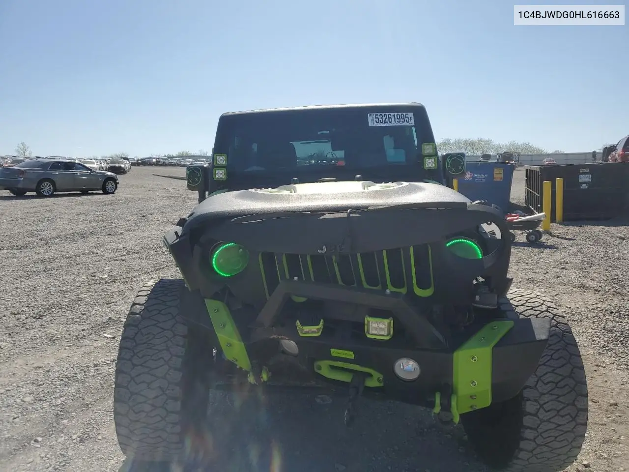 2017 Jeep Wrangler Unlimited Sport VIN: 1C4BJWDG0HL616663 Lot: 53261995