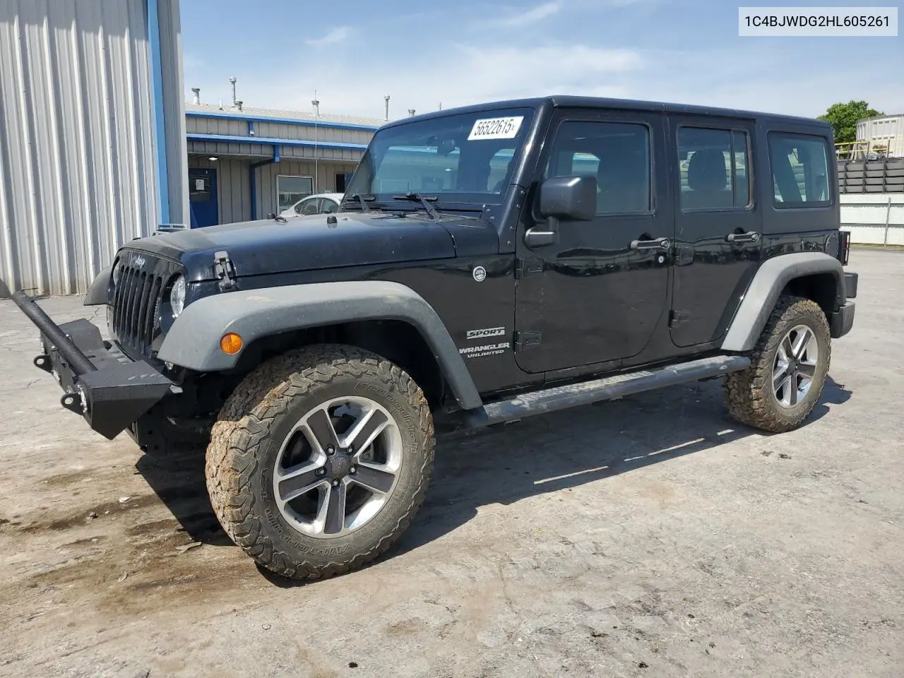 2017 Jeep Wrangler Unlimited Sport VIN: 1C4BJWDG2HL605261 Lot: 56522615