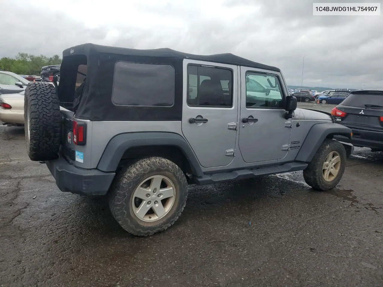 2017 Jeep Wrangler Unlimited Sport VIN: 1C4BJWDG1HL754907 Lot: 56607585