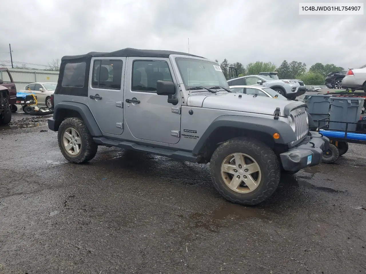 2017 Jeep Wrangler Unlimited Sport VIN: 1C4BJWDG1HL754907 Lot: 56607585