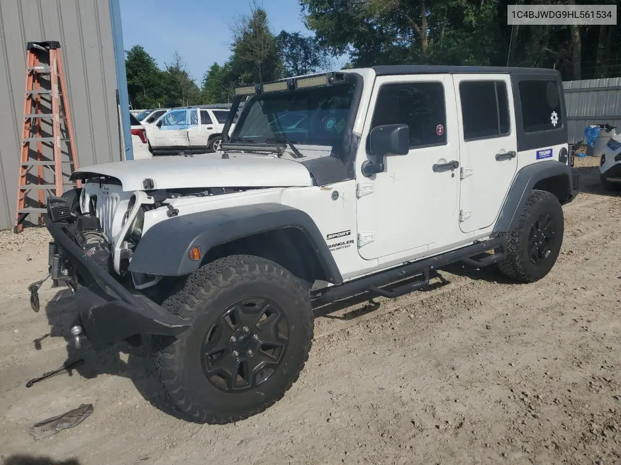 2017 Jeep Wrangler Unlimited Sport VIN: 1C4BJWDG9HL561534 Lot: 56901755