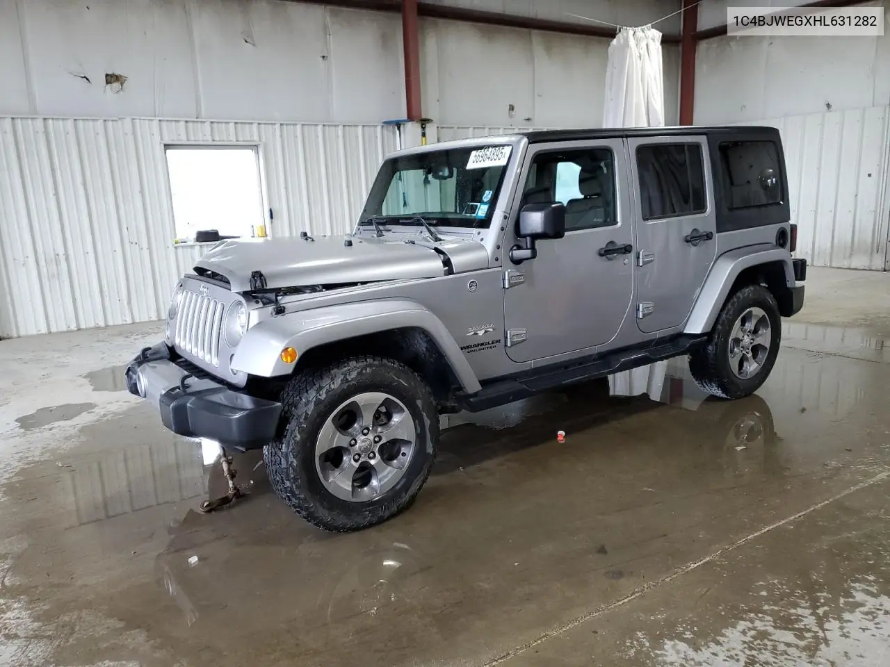 2017 Jeep Wrangler Unlimited Sahara VIN: 1C4BJWEGXHL631282 Lot: 56964895