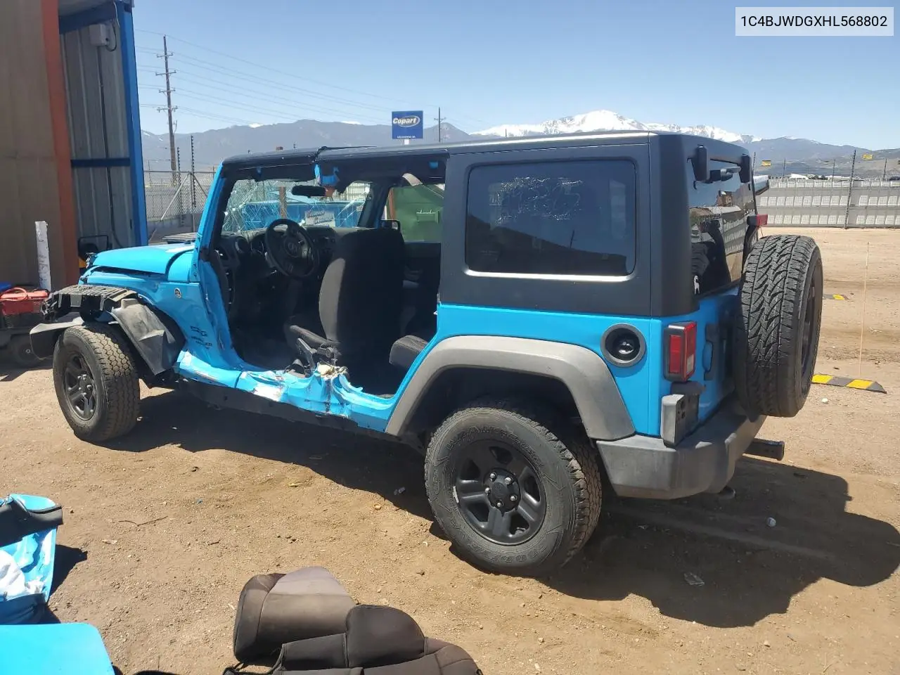 2017 Jeep Wrangler Unlimited Sport VIN: 1C4BJWDGXHL568802 Lot: 57096775