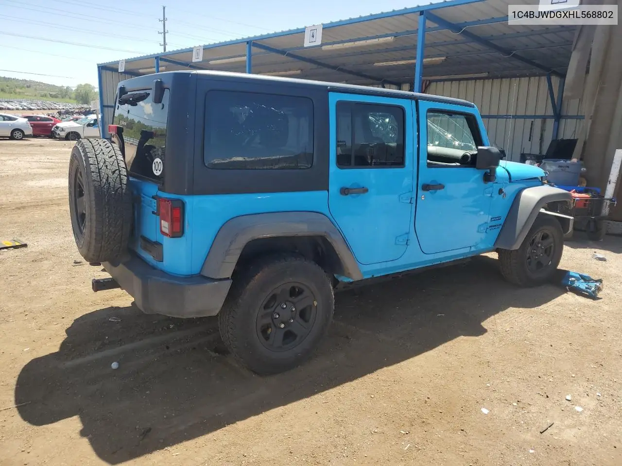 2017 Jeep Wrangler Unlimited Sport VIN: 1C4BJWDGXHL568802 Lot: 57096775