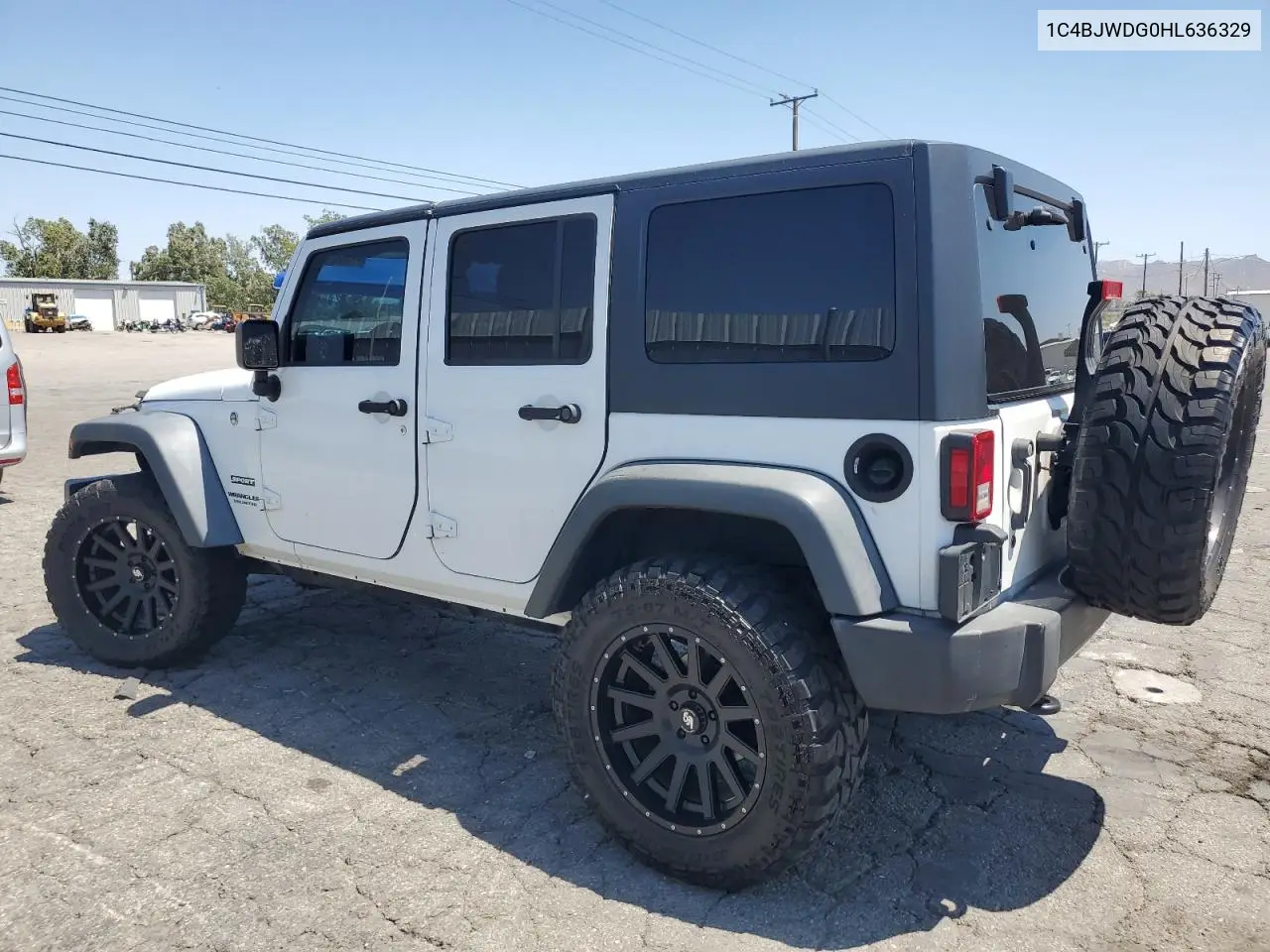 2017 Jeep Wrangler Unlimited Sport VIN: 1C4BJWDG0HL636329 Lot: 57180145