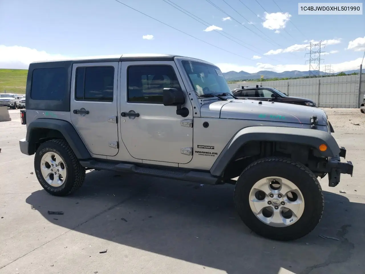 2017 Jeep Wrangler Unlimited Sport VIN: 1C4BJWDGXHL501990 Lot: 57425375