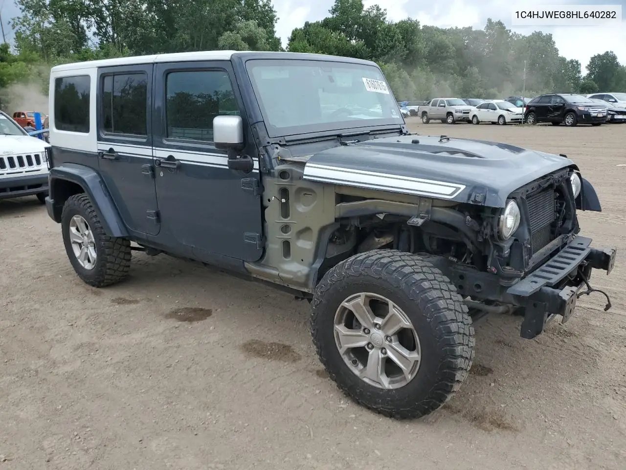 2017 Jeep Wrangler Unlimited Sahara VIN: 1C4HJWEG8HL640282 Lot: 61607615