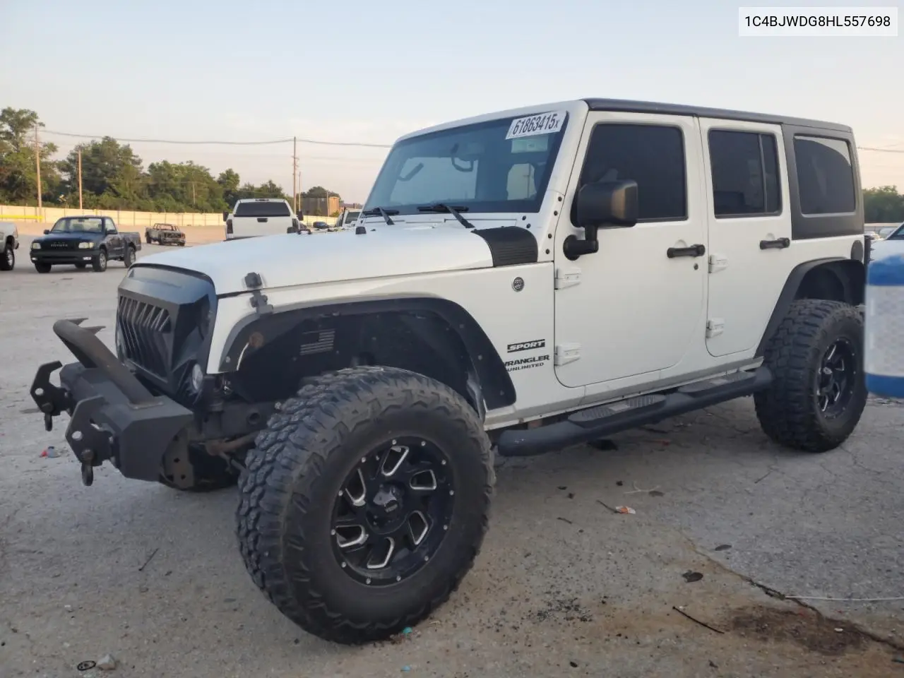 2017 Jeep Wrangler Unlimited Sport VIN: 1C4BJWDG8HL557698 Lot: 61863415