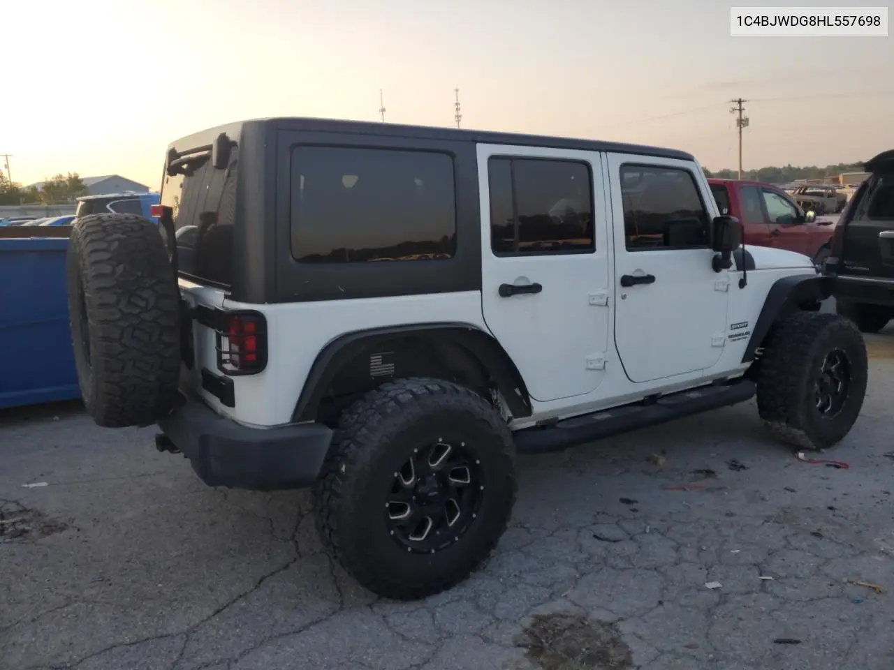 2017 Jeep Wrangler Unlimited Sport VIN: 1C4BJWDG8HL557698 Lot: 61863415