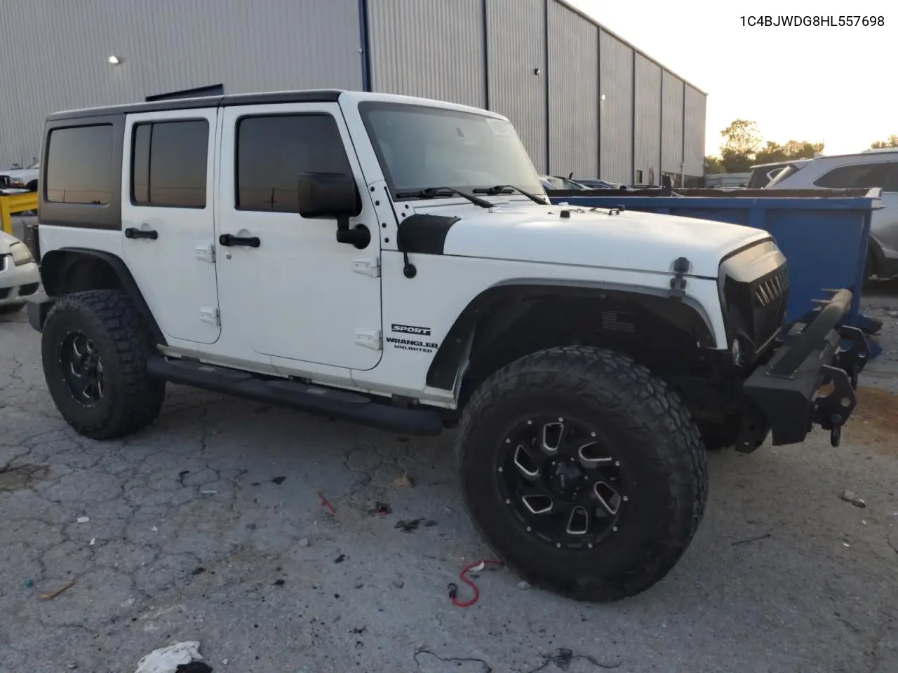 2017 Jeep Wrangler Unlimited Sport VIN: 1C4BJWDG8HL557698 Lot: 61863415
