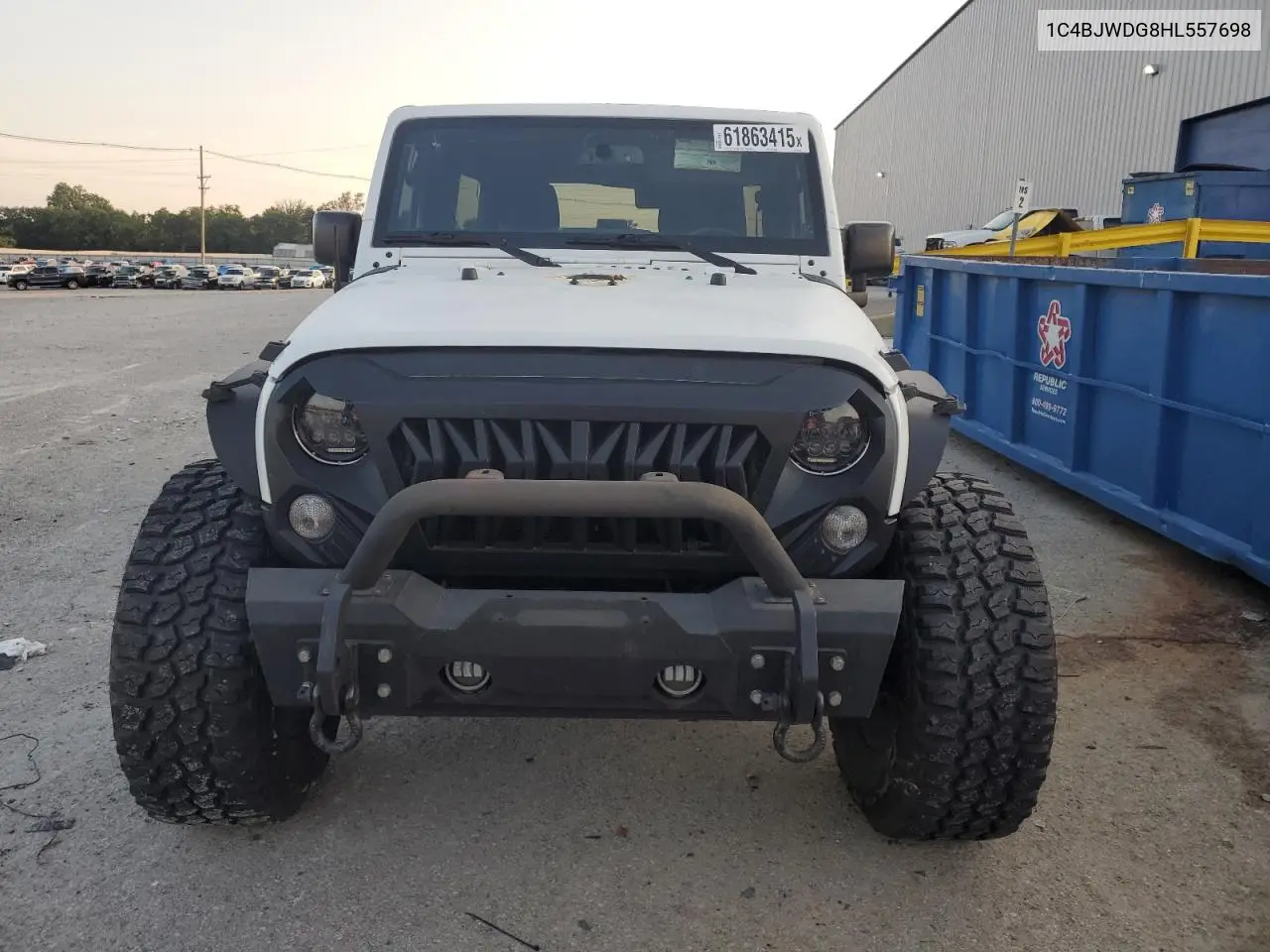 2017 Jeep Wrangler Unlimited Sport VIN: 1C4BJWDG8HL557698 Lot: 61863415