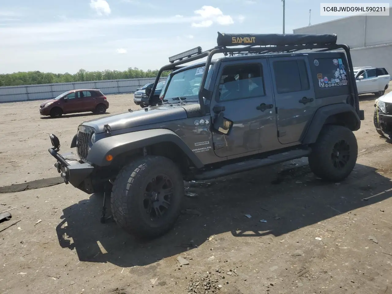 2017 Jeep Wrangler Unlimited Sport VIN: 1C4BJWDG9HL590211 Lot: 62716075