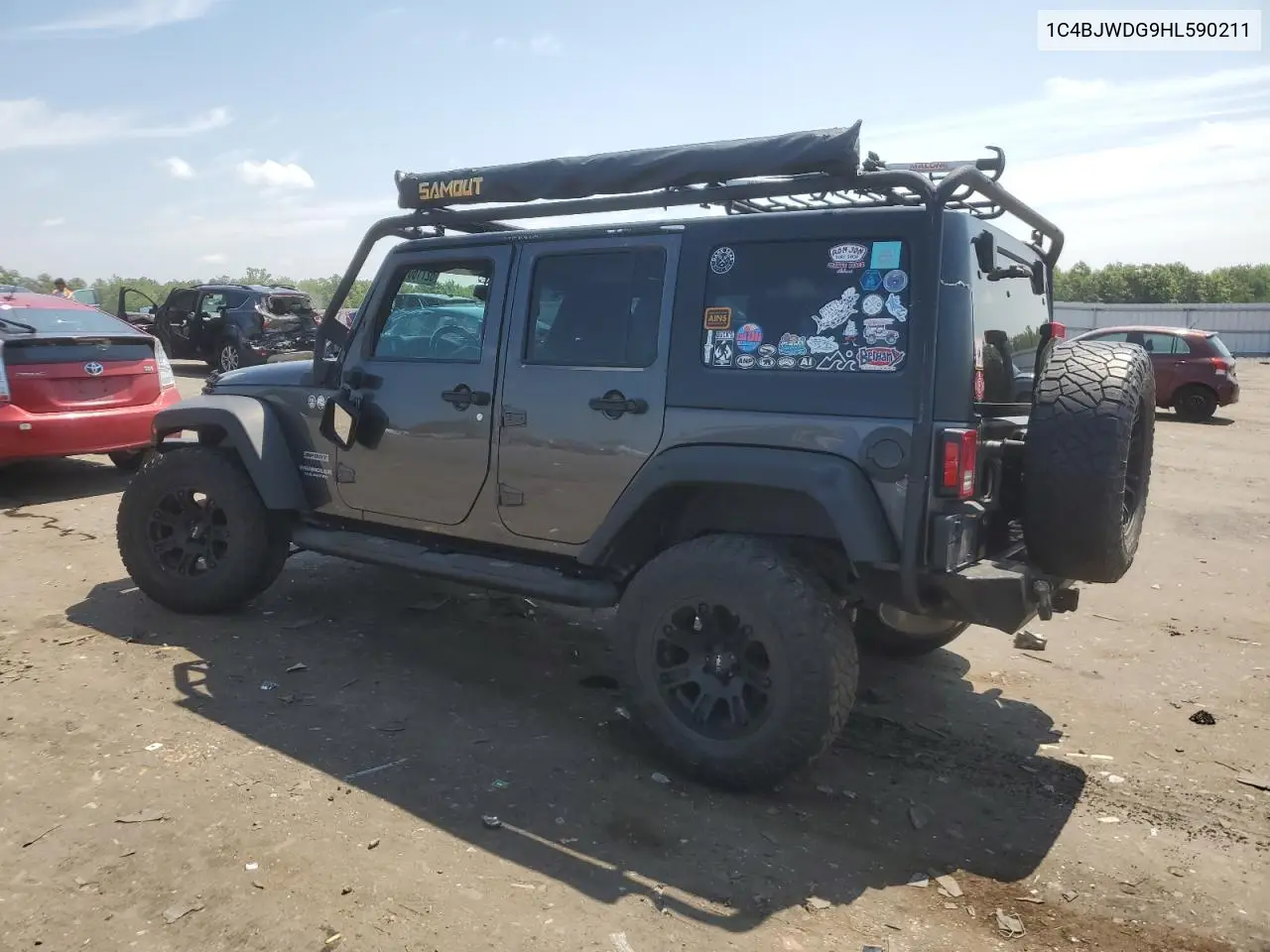 2017 Jeep Wrangler Unlimited Sport VIN: 1C4BJWDG9HL590211 Lot: 62716075