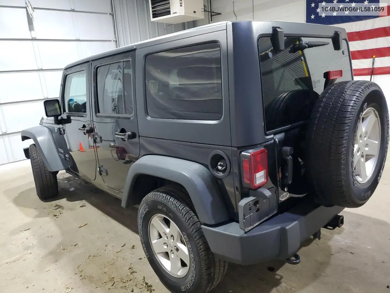 2017 Jeep Wrangler Unlimited Sport VIN: 1C4BJWDG6HL581059 Lot: 62761225