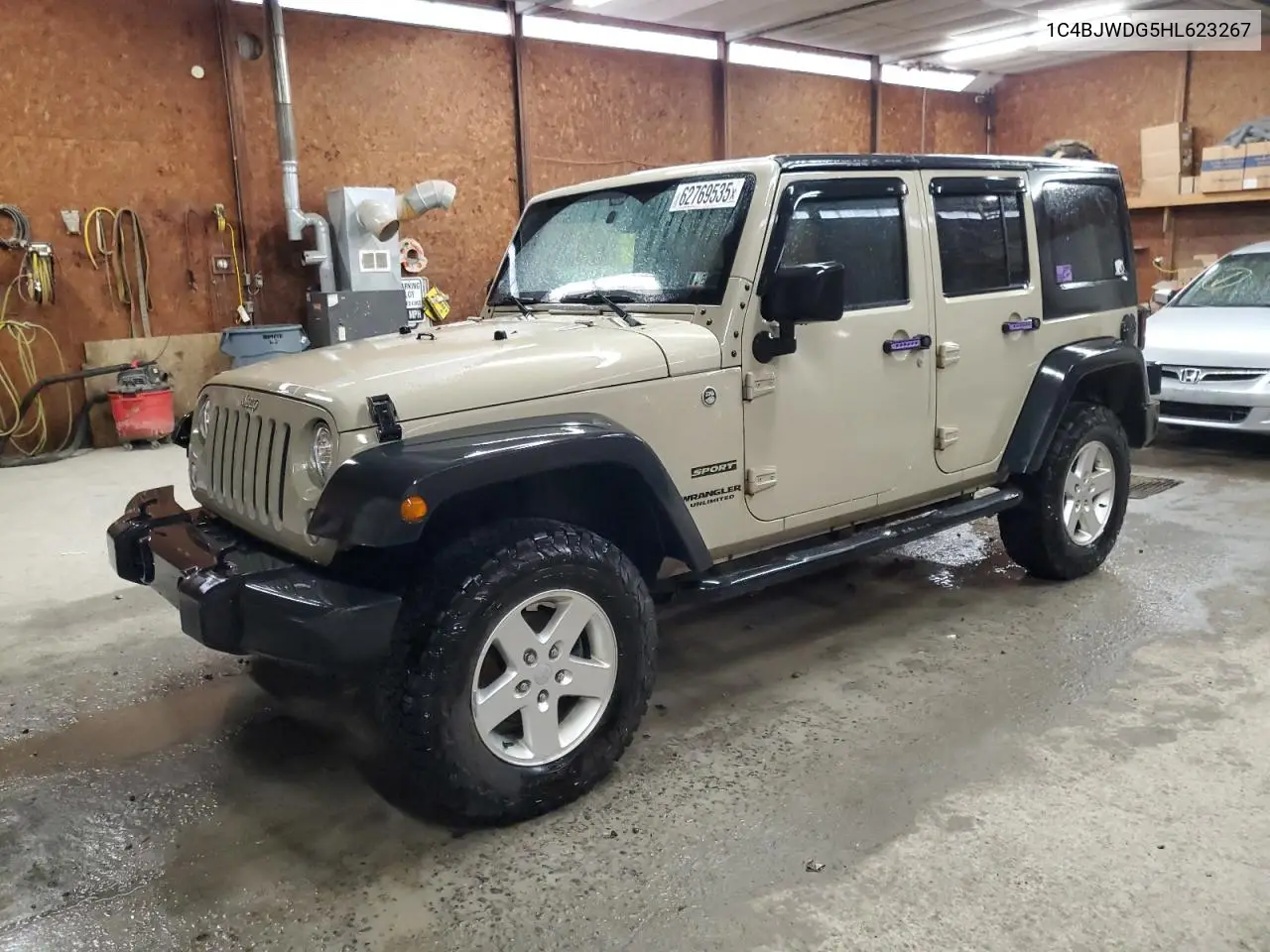2017 Jeep Wrangler Unlimited Sport VIN: 1C4BJWDG5HL623267 Lot: 62769535