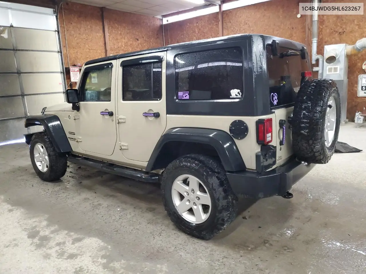 2017 Jeep Wrangler Unlimited Sport VIN: 1C4BJWDG5HL623267 Lot: 62769535
