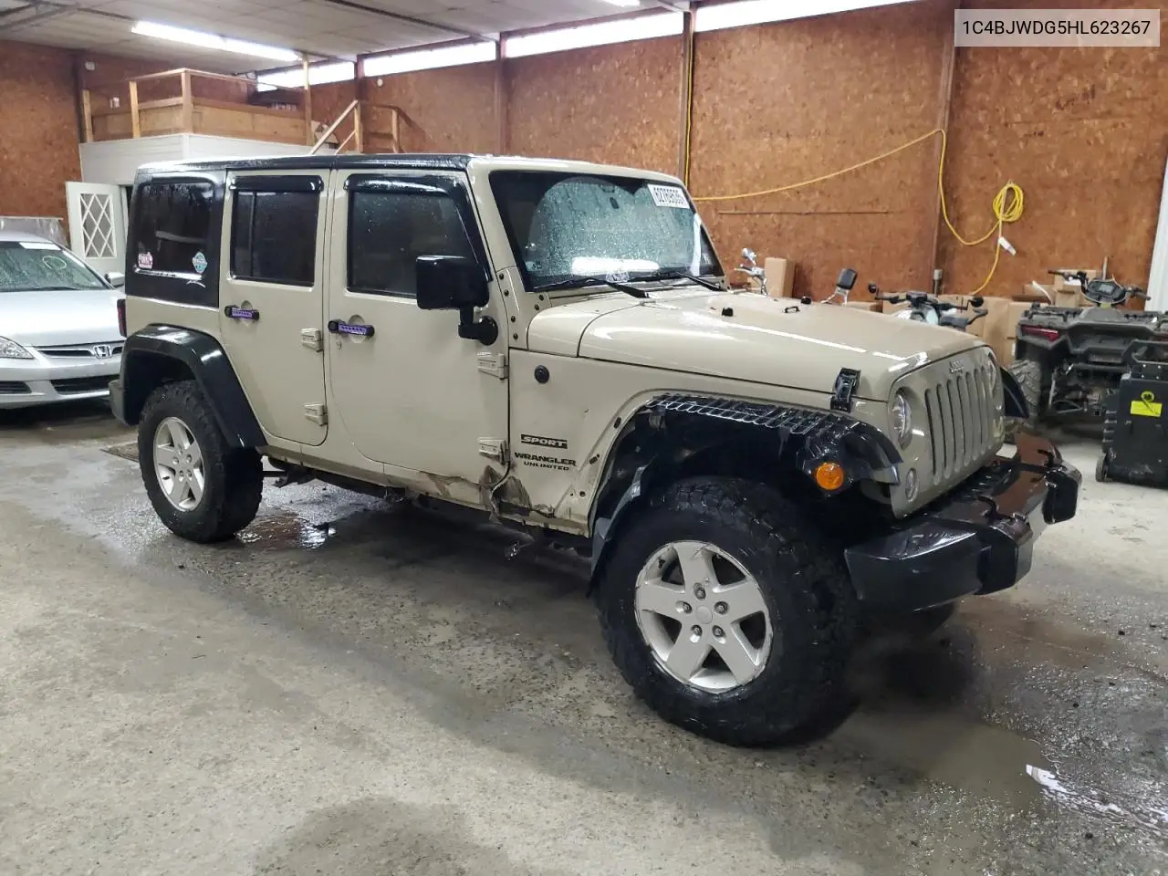 2017 Jeep Wrangler Unlimited Sport VIN: 1C4BJWDG5HL623267 Lot: 62769535