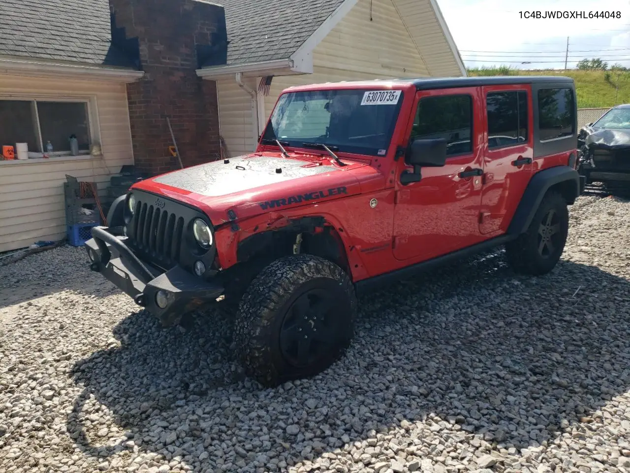 2017 Jeep Wrangler Unlimited Sport VIN: 1C4BJWDGXHL644048 Lot: 63070735