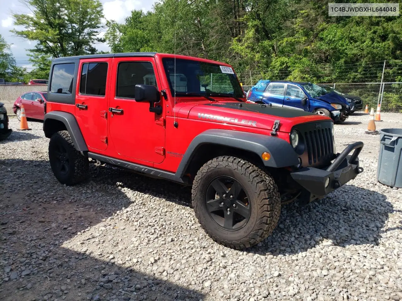 2017 Jeep Wrangler Unlimited Sport VIN: 1C4BJWDGXHL644048 Lot: 63070735