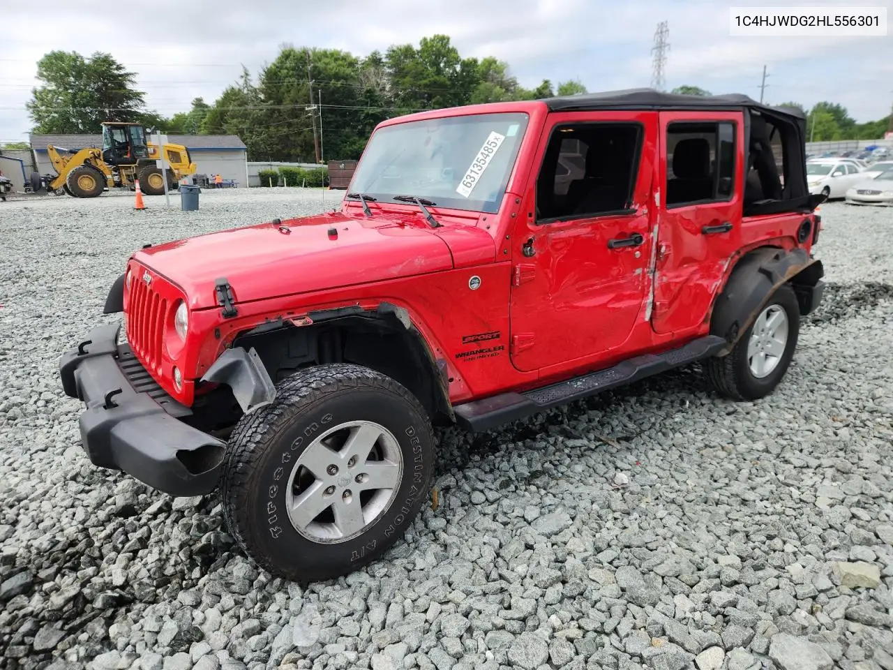 2017 Jeep Wrangler Unlimited Sport VIN: 1C4HJWDG2HL556301 Lot: 63135485