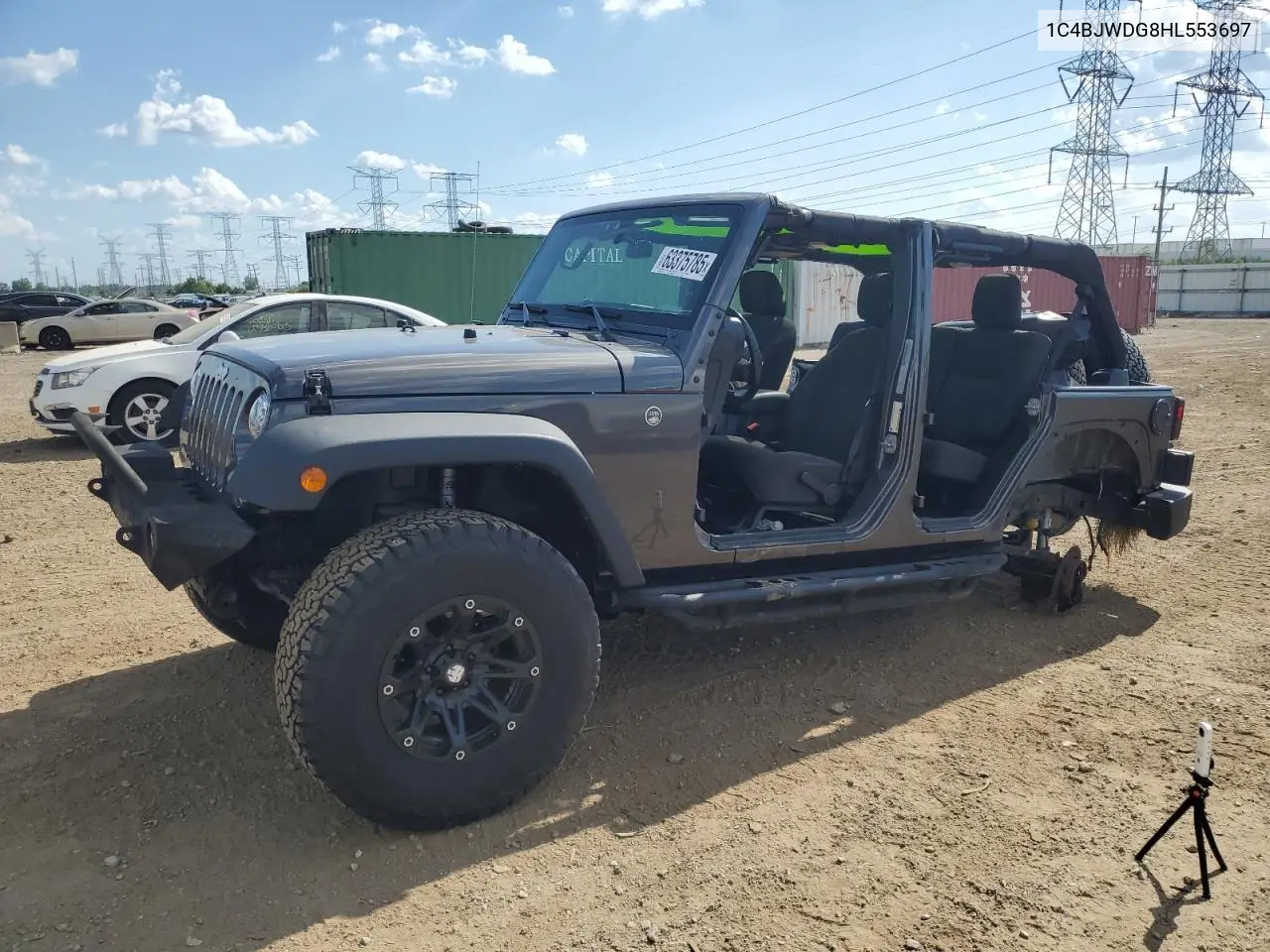 2017 Jeep Wrangler Unlimited Sport VIN: 1C4BJWDG8HL553697 Lot: 63375785