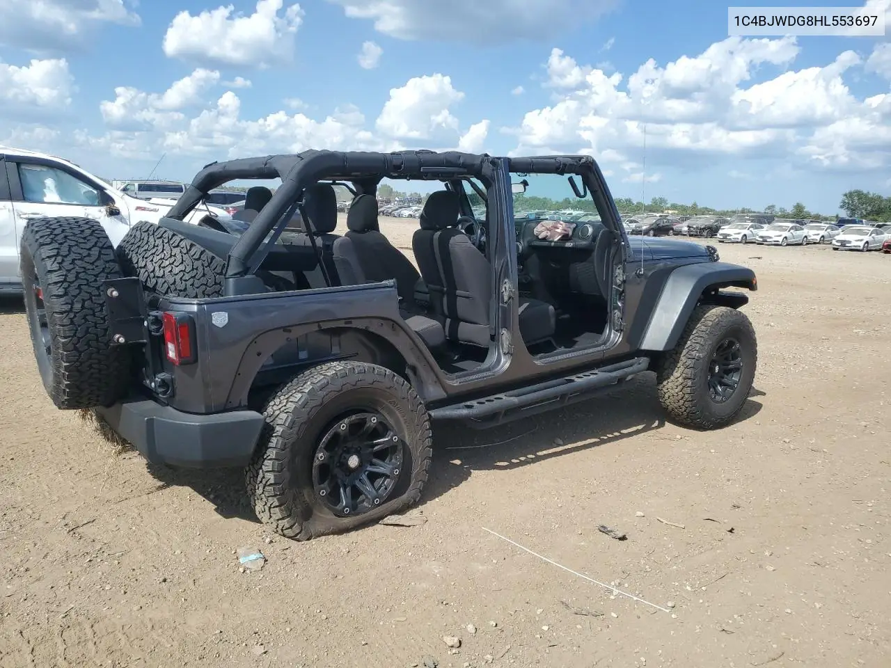 2017 Jeep Wrangler Unlimited Sport VIN: 1C4BJWDG8HL553697 Lot: 63375785