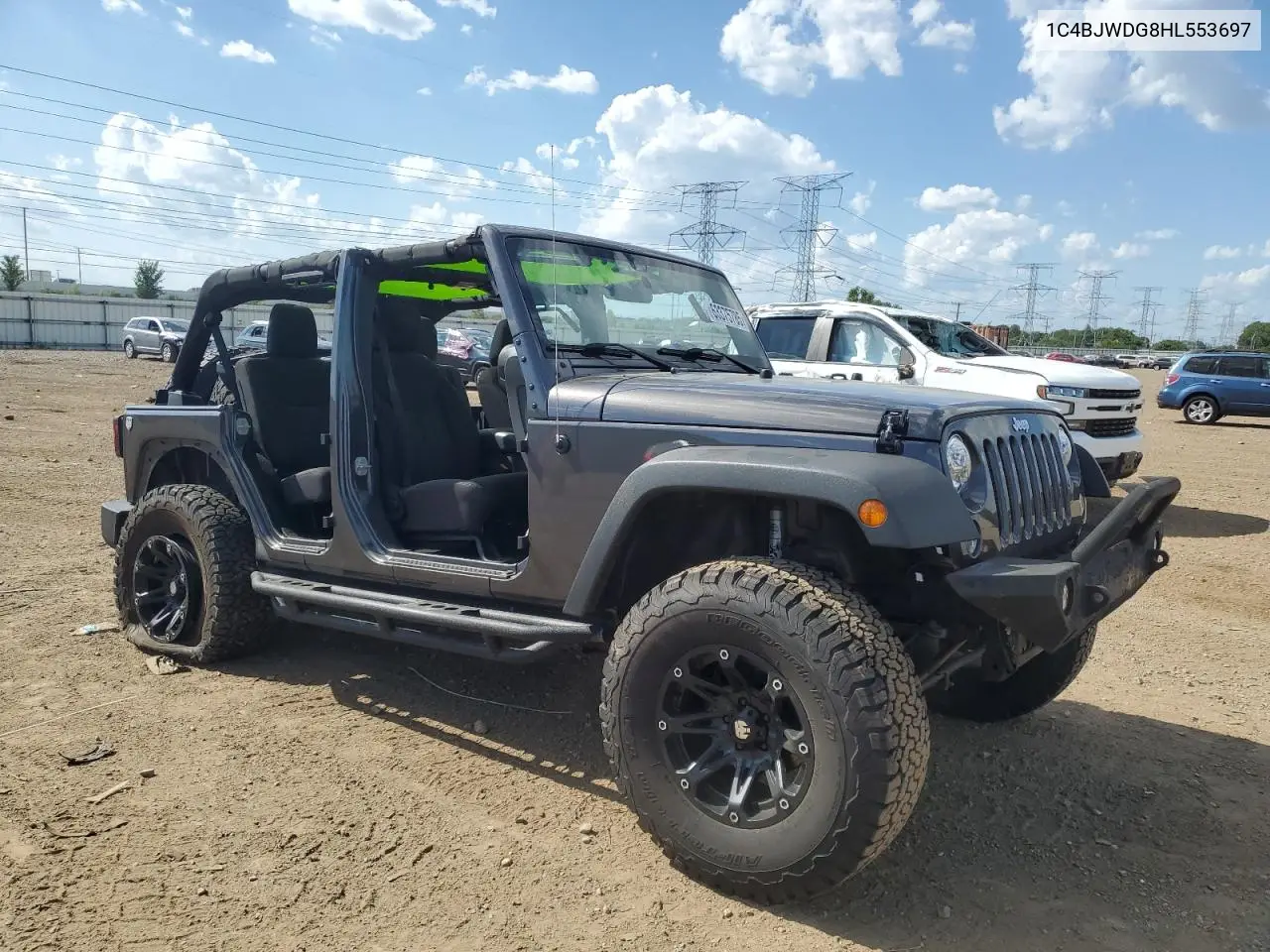 2017 Jeep Wrangler Unlimited Sport VIN: 1C4BJWDG8HL553697 Lot: 63375785