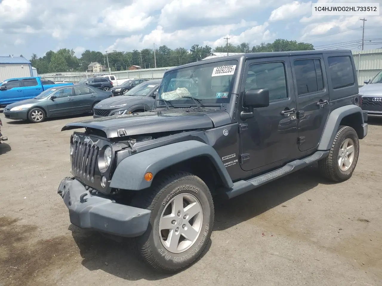2017 Jeep Wrangler Unlimited Sport VIN: 1C4HJWDG2HL733512 Lot: 66092205