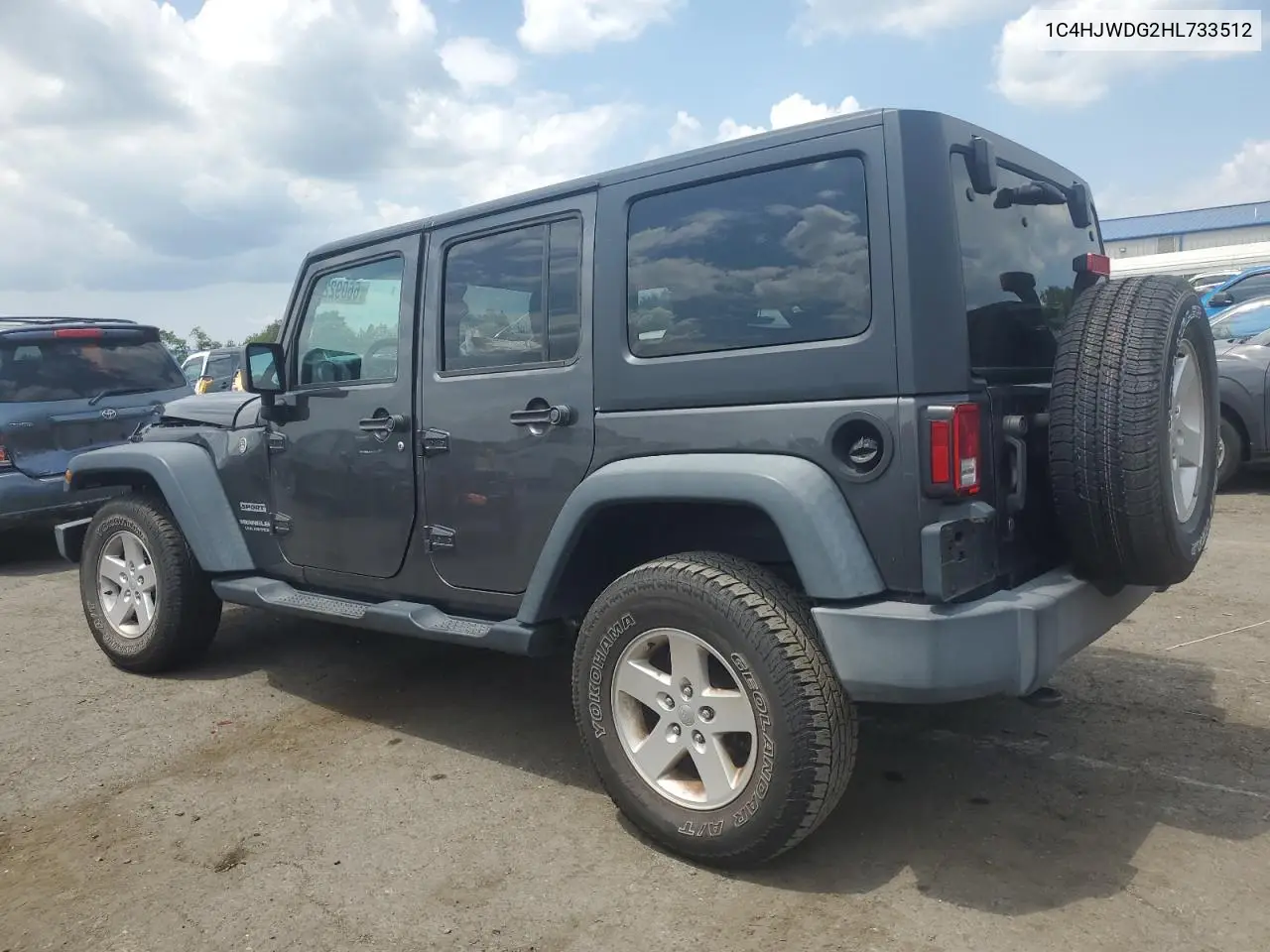 2017 Jeep Wrangler Unlimited Sport VIN: 1C4HJWDG2HL733512 Lot: 66092205
