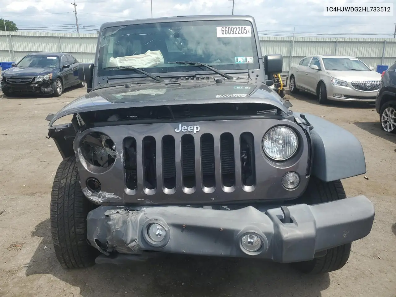 2017 Jeep Wrangler Unlimited Sport VIN: 1C4HJWDG2HL733512 Lot: 66092205