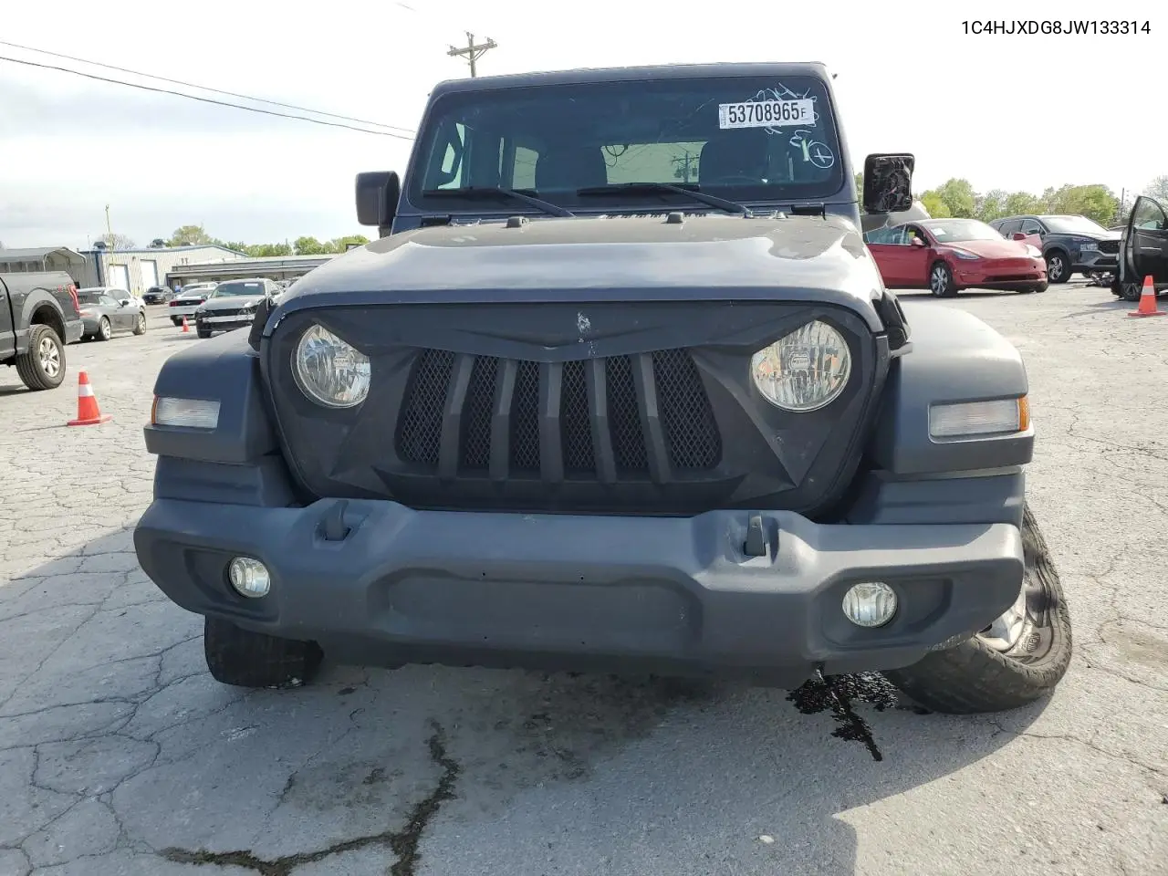 2018 Jeep Wrangler Unlimited Sport VIN: 1C4HJXDG8JW133314 Lot: 53708965