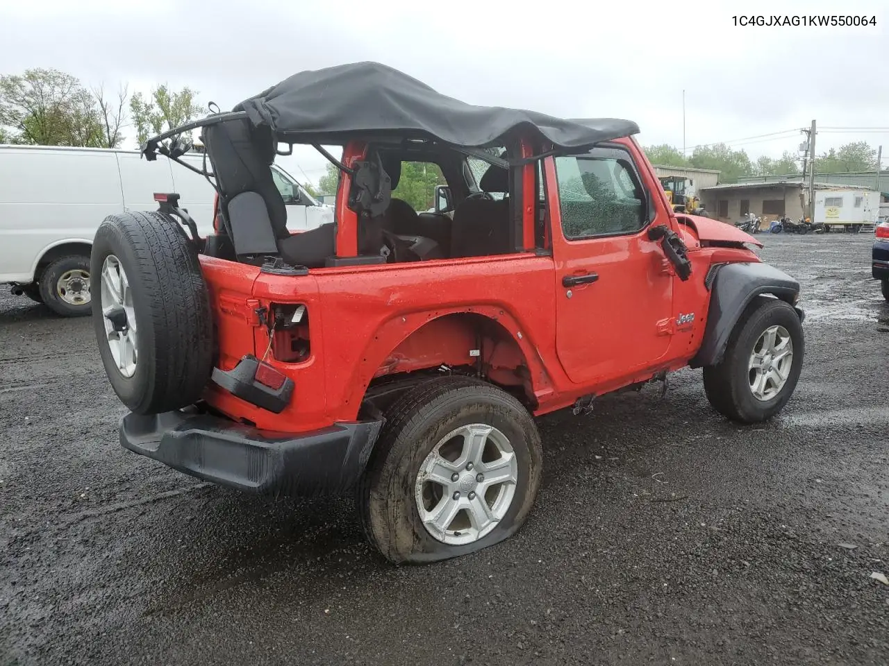 2018 Jeep Wrangler Sport VIN: 1C4GJXAG1KW550064 Lot: 54611455