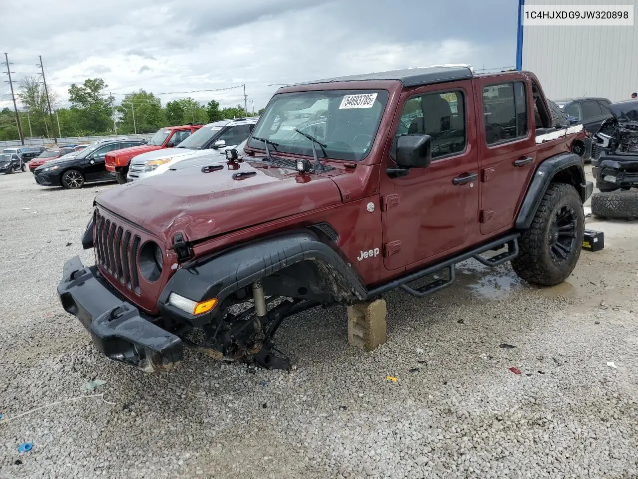 2018 Jeep Wrangler Unlimited Sport VIN: 1C4HJXDG9JW320898 Lot: 54693785