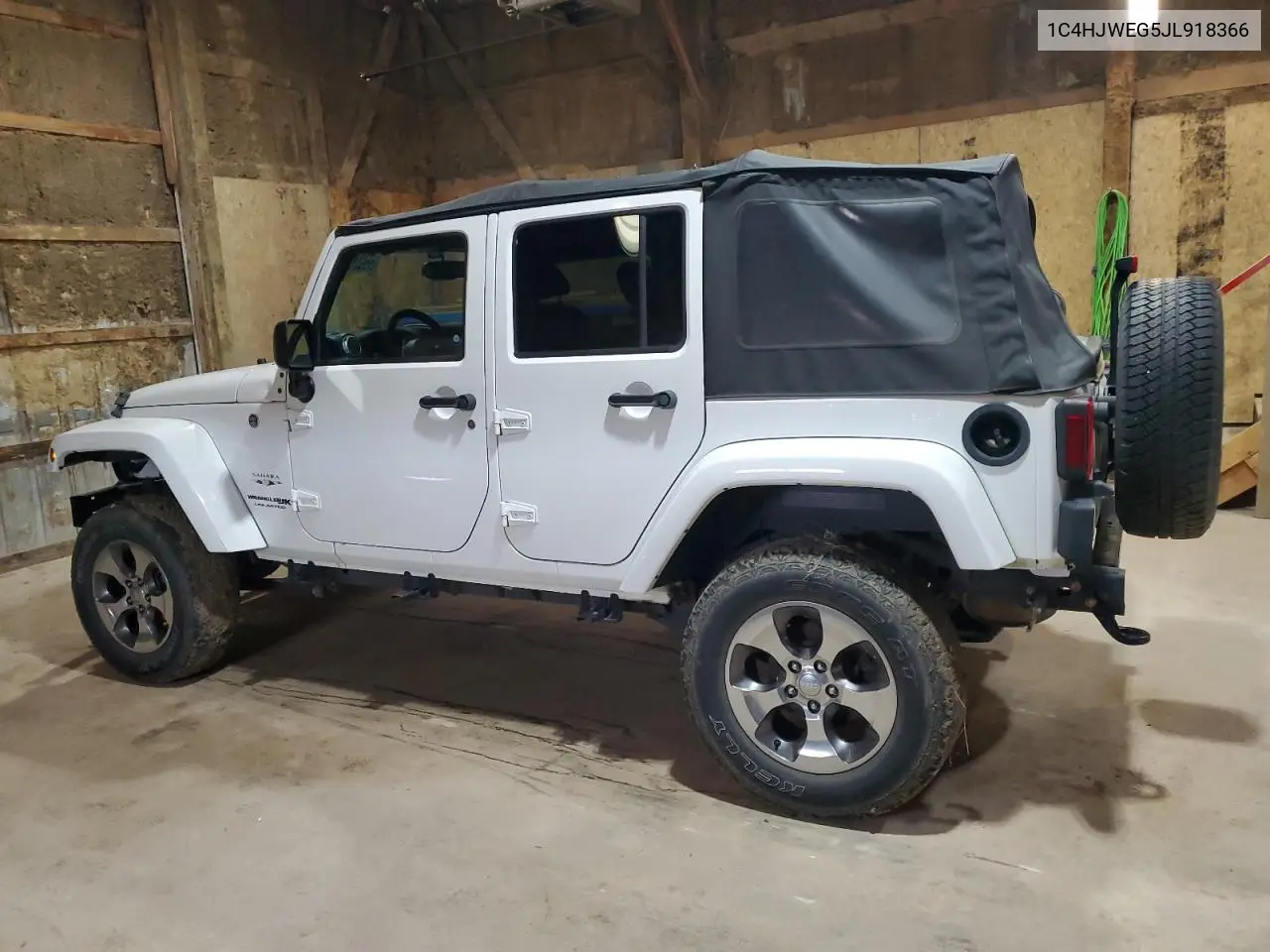 2018 Jeep Wrangler Unlimited Sahara VIN: 1C4HJWEG5JL918366 Lot: 55943685