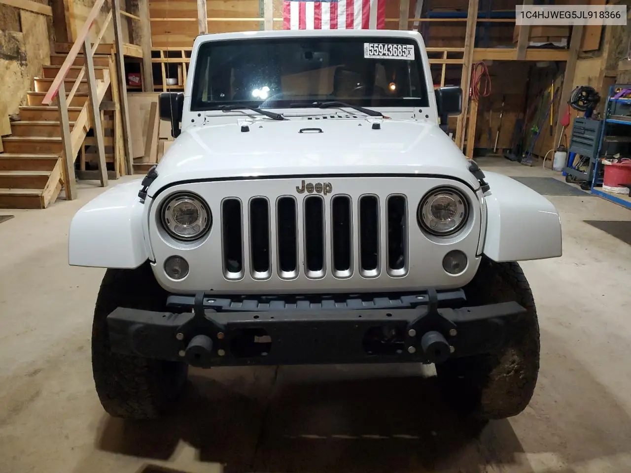 2018 Jeep Wrangler Unlimited Sahara VIN: 1C4HJWEG5JL918366 Lot: 55943685